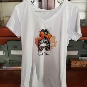 Hand Sublimated Tee- Fall Vibes